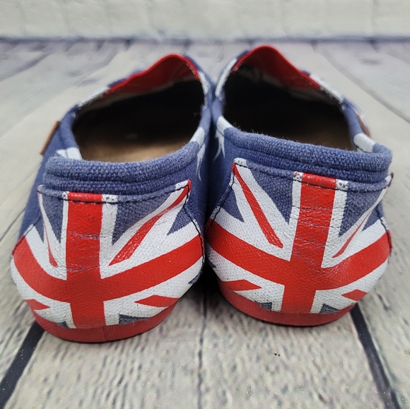 WEI DENG | union jack stars slipon flats canvas shoes - Picture 6 of 9
